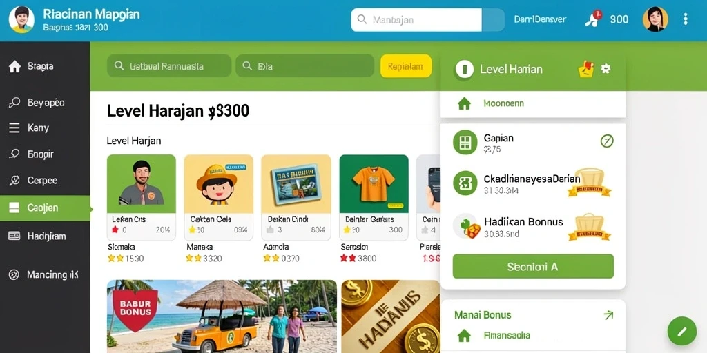 Screenshot menampilkan level tantangan yang menegangkan.