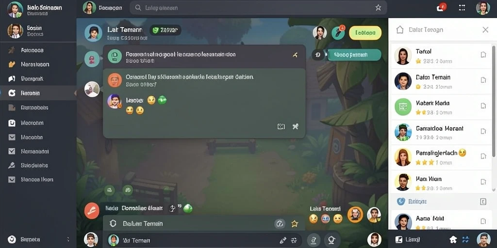 Tampilan grafis yang menawan dan penuh warna.