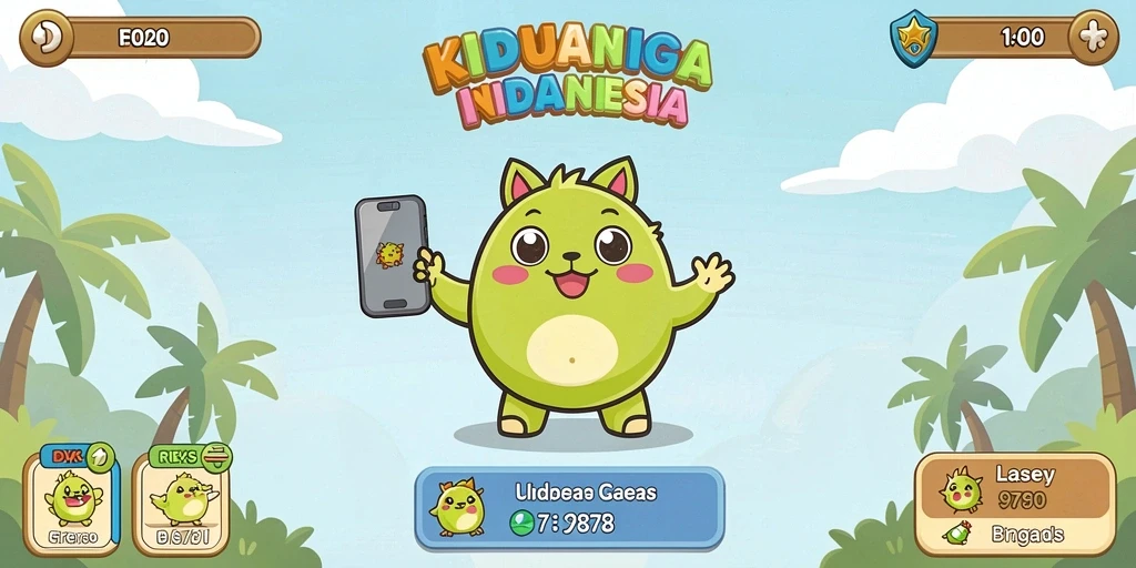 Tampilan utama game NEOPARTY yang menawan.