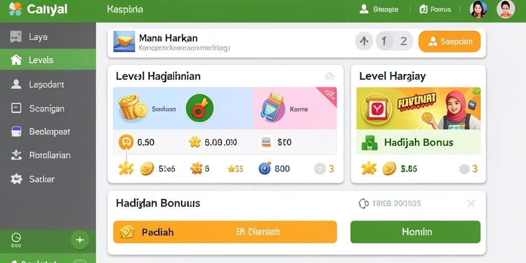 Tampilan antarmuka pengguna yang intuitif dan menarik.