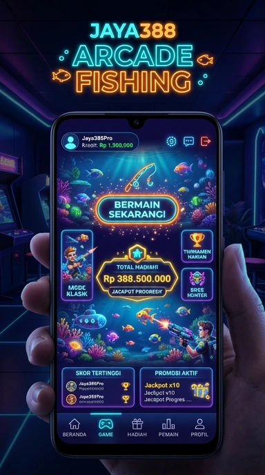 Pratinjau antarmuka jaya388 — aplikasi APK resmi Android v4.1.6